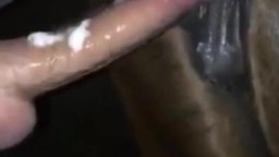 Парень зоофил с большим хуем трахает пизду лошади